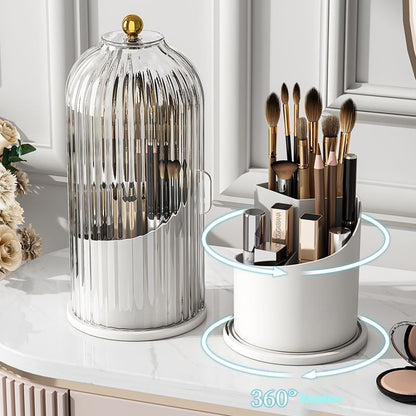 Elegant 360° Spinning Makeup Organizer