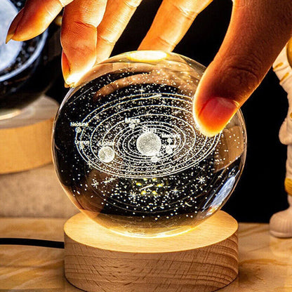 3D Crystal Ball Planet